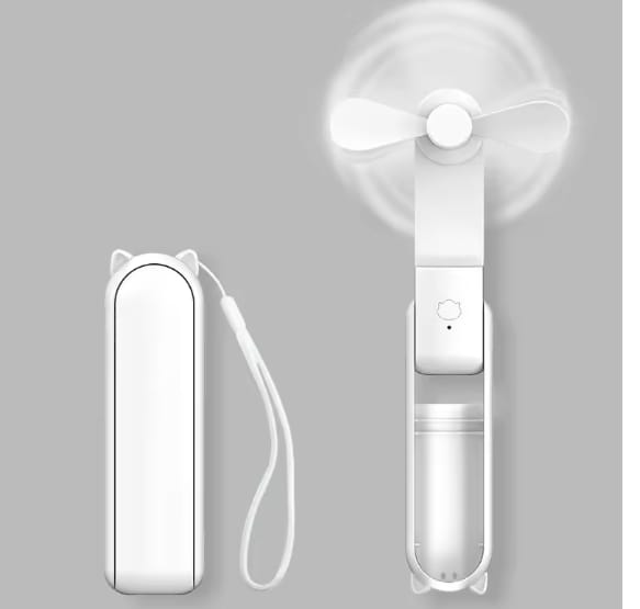 Handheld Fan with built in USB Charger Powerbank