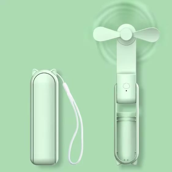 Handheld Fan with built in USB Charger Powerbank