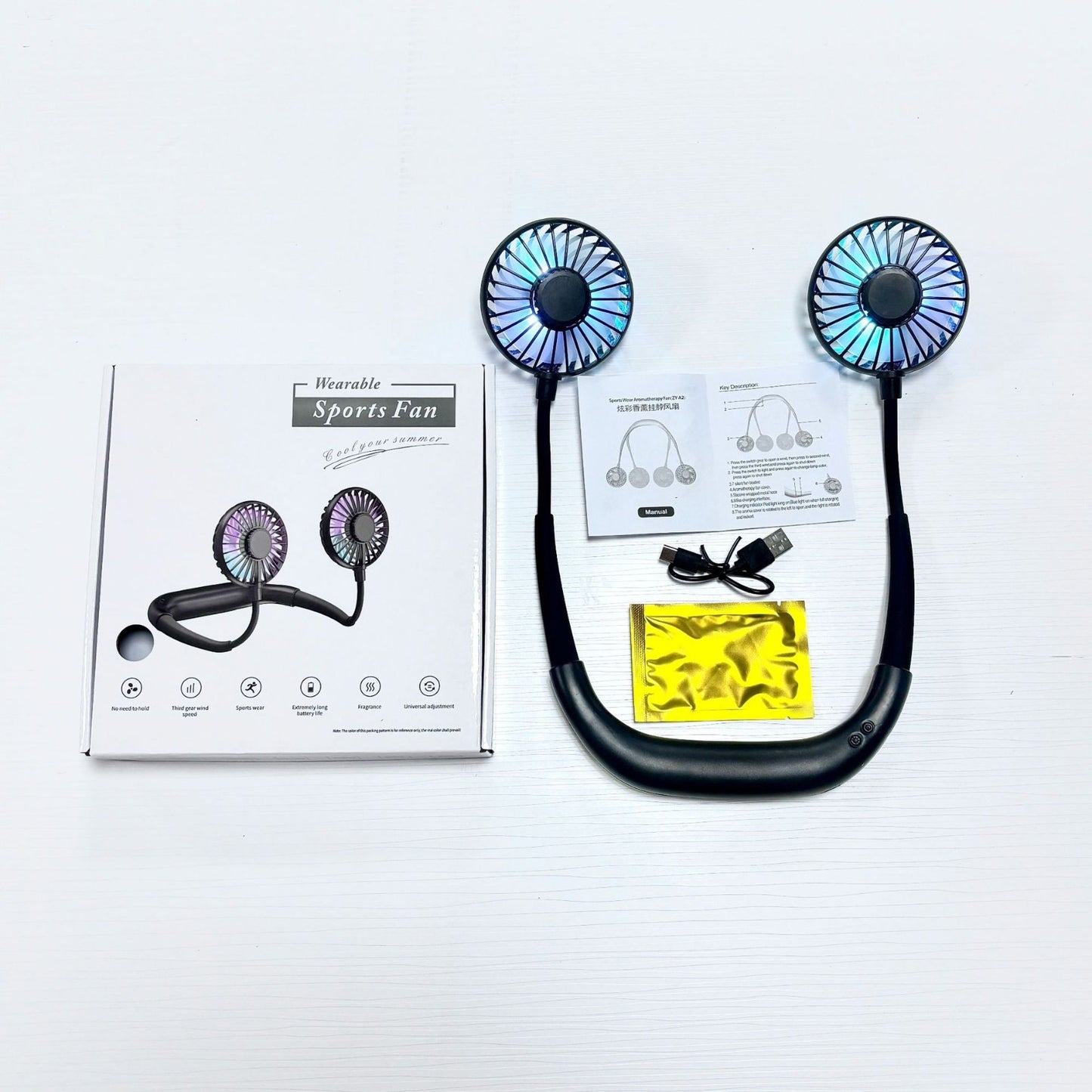 ANTI HUMIDITY & AROMA THERAPY NECKFAN
