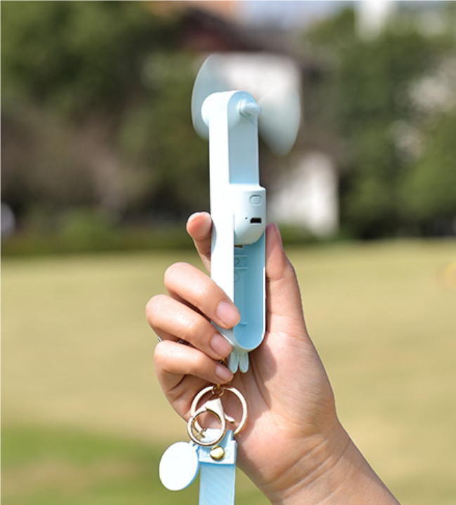 Mini Pocket Fan with Flashlight