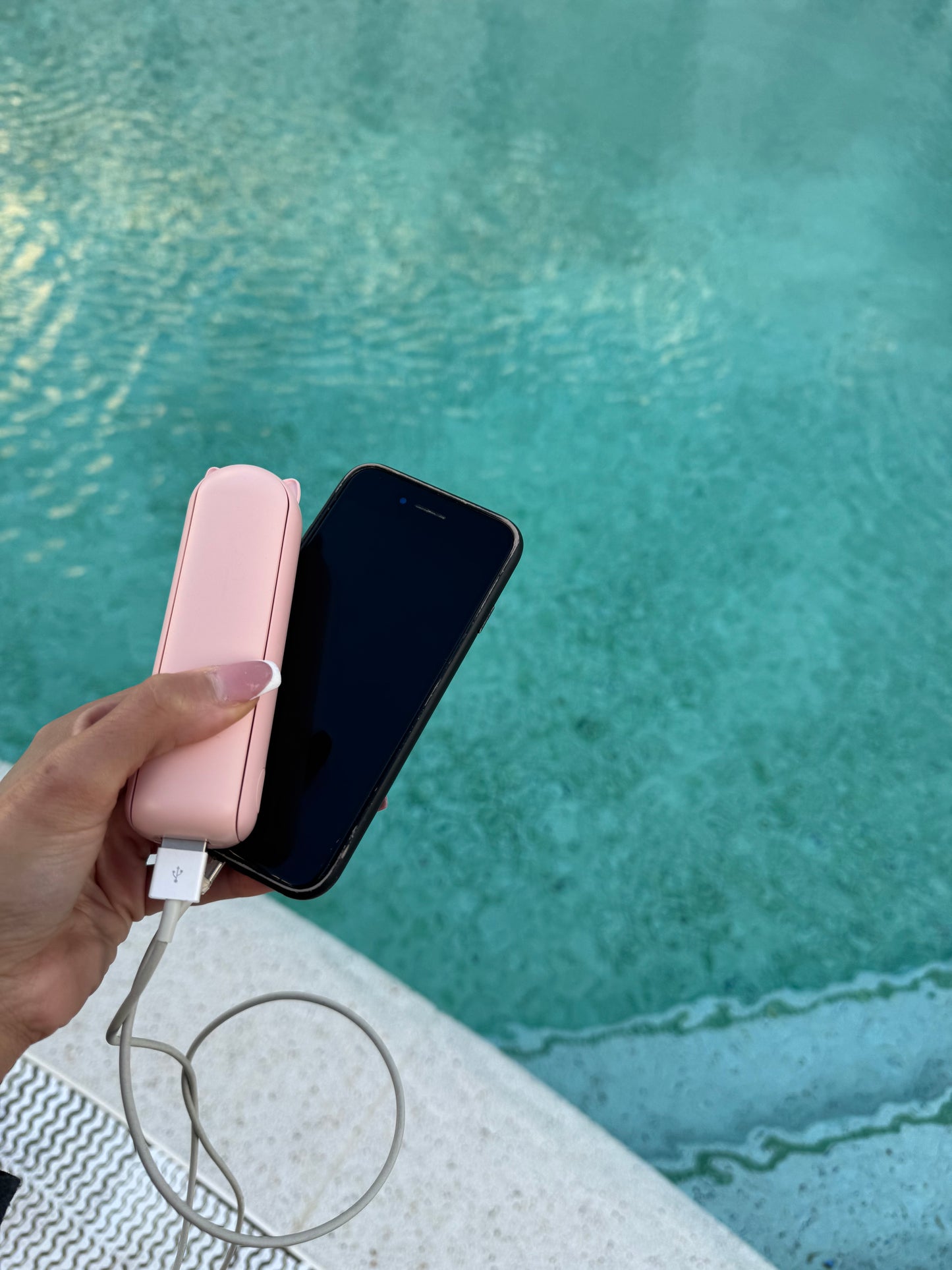 Handheld Fan with built in USB Charger Powerbank
