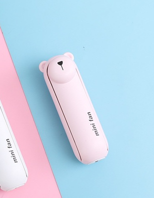 Mini ventilatore tascabile con torcia
