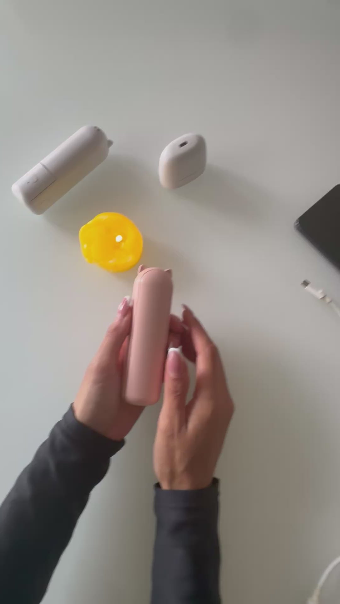 Handheld Fan with built in USB Charger Powerbank