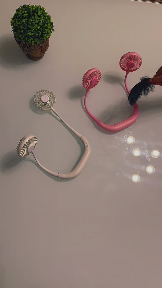 VENTAGLIO DA COLLO ANTIUMIDITÀ E AROMATERAPIA